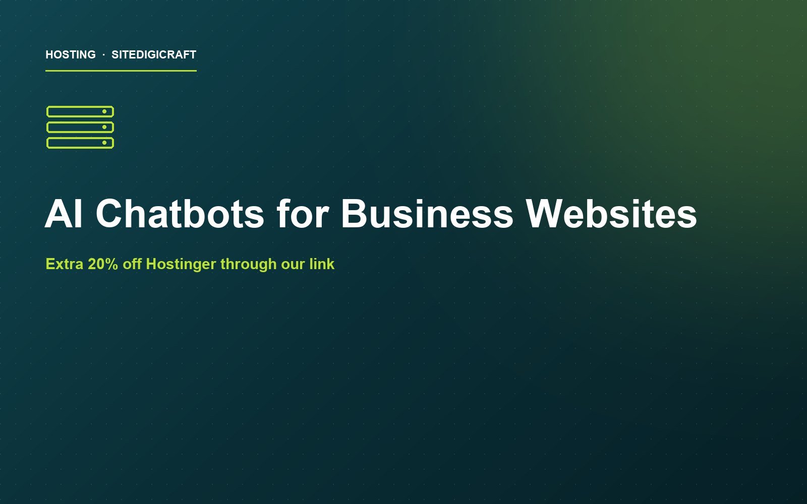 Cover image for the article: AI Chatbots for Business Websites: What They Actually Do