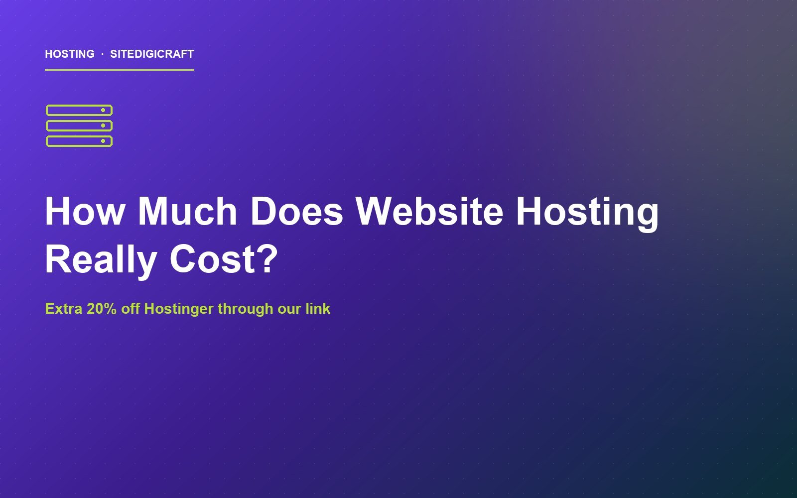 Cover image for the article: How Much Does Website Hosting Really Cost?