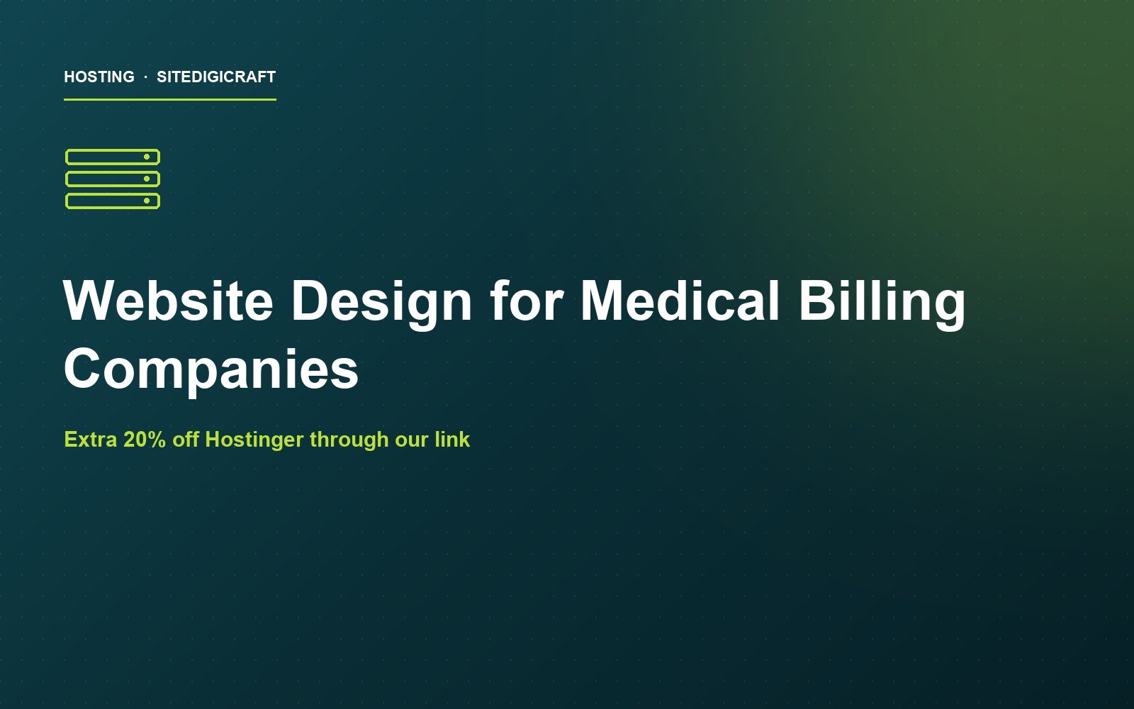Cover image for the article: Website Design for Medical Billing Companies: What Works