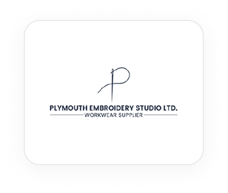 Plymouth Embroidery Studio logo — a SiteDigiCraft client