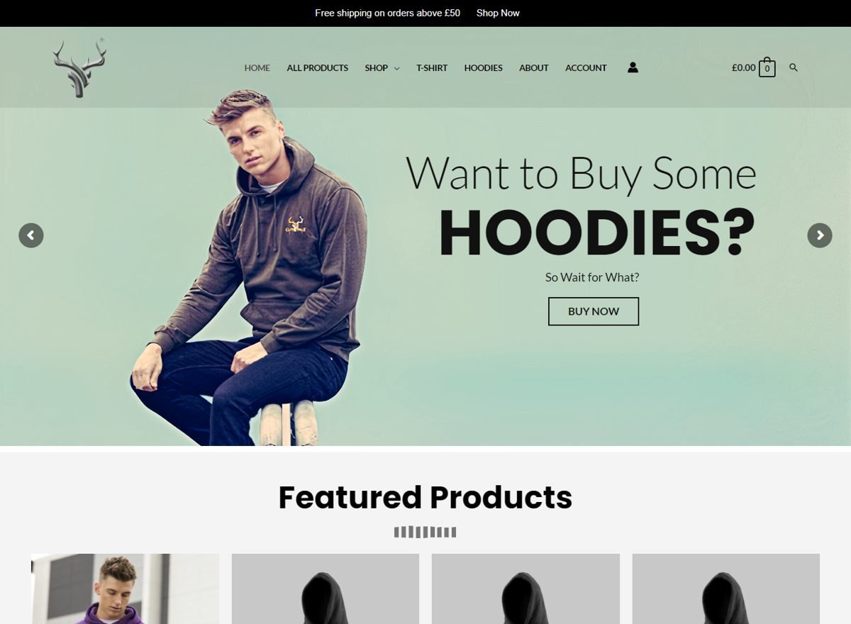 Screenshot of the Capra Apparel website designed and built by SiteDigiCraft